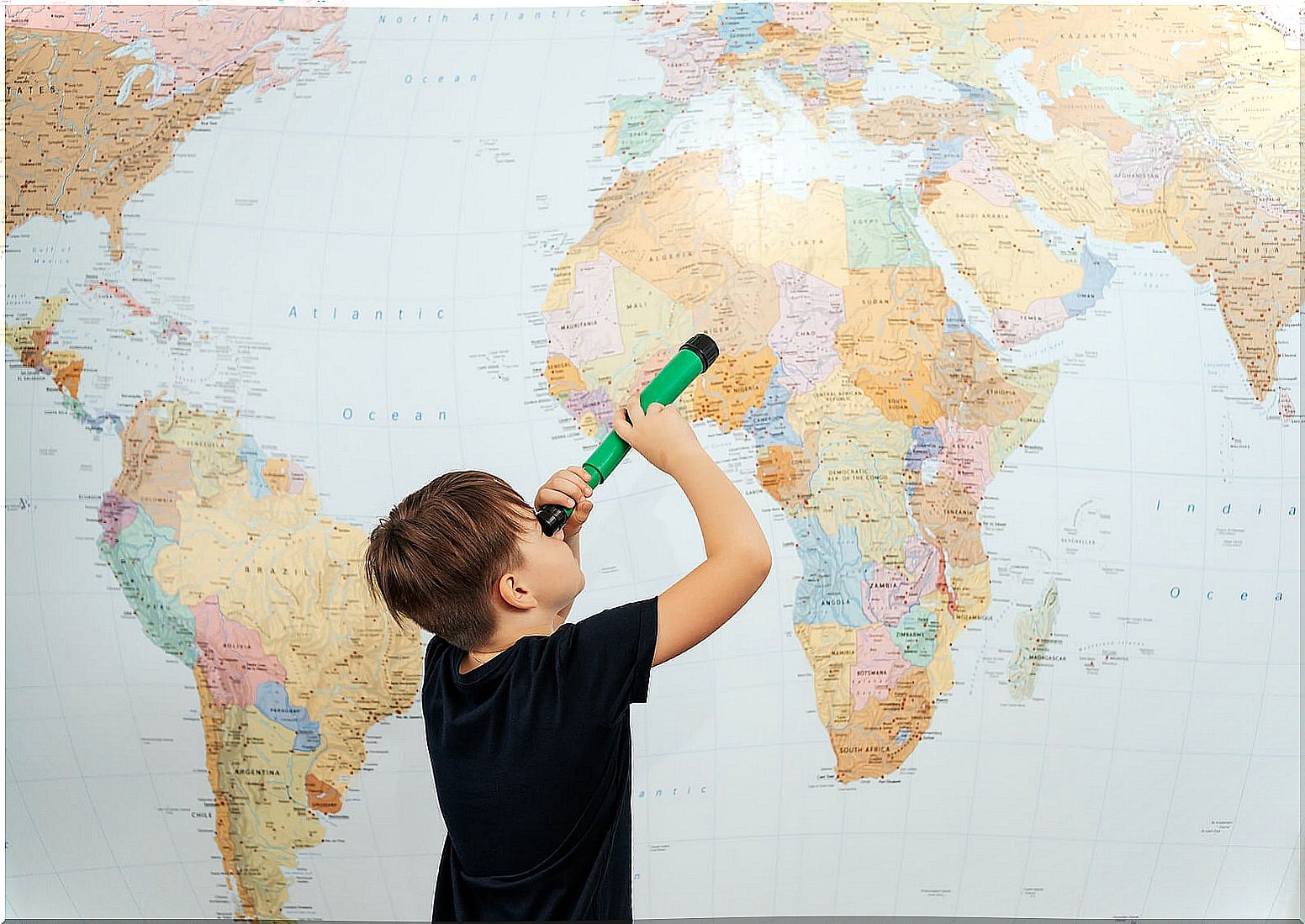 How to create a children's world map