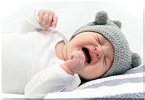 If the baby cries insistently, he may have colic