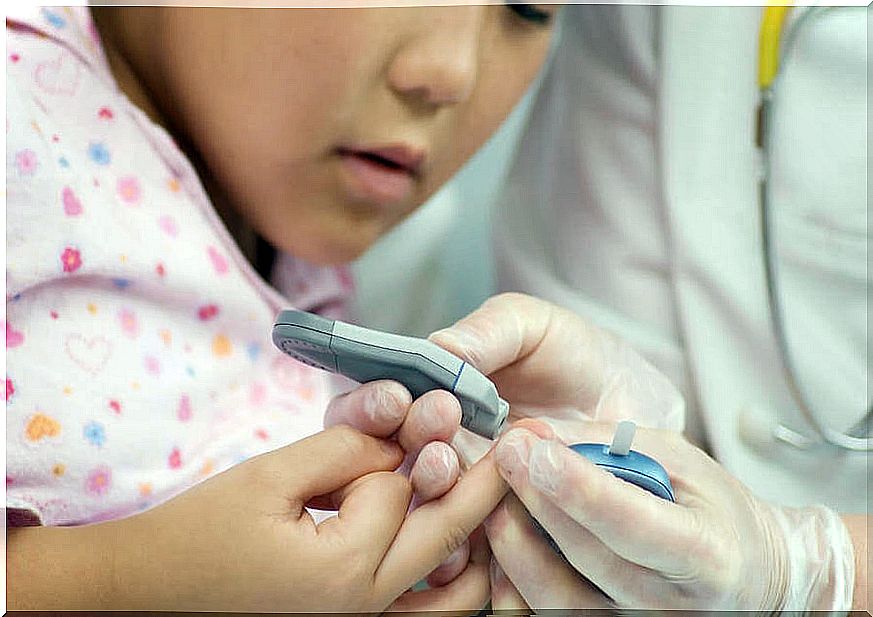Signs of childhood diabetes.