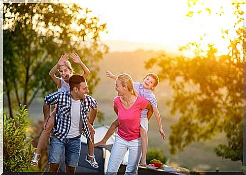 Outdoor activities always strengthen family ties.