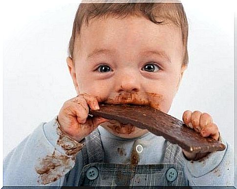 Food is a way to stimulate your baby's sense of touch.